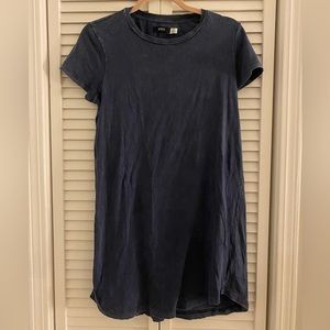 BDG Urban Outfitters Navy Mineral Washed Tee Shirt Atheleisure Mini Dress